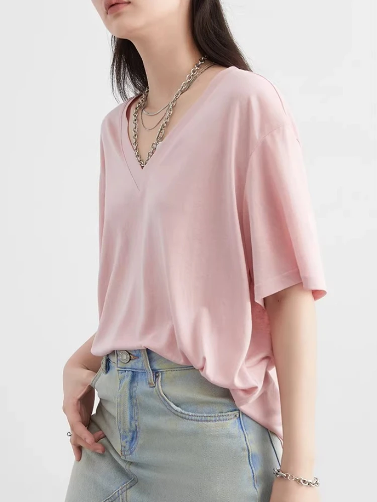V Neck-Pink