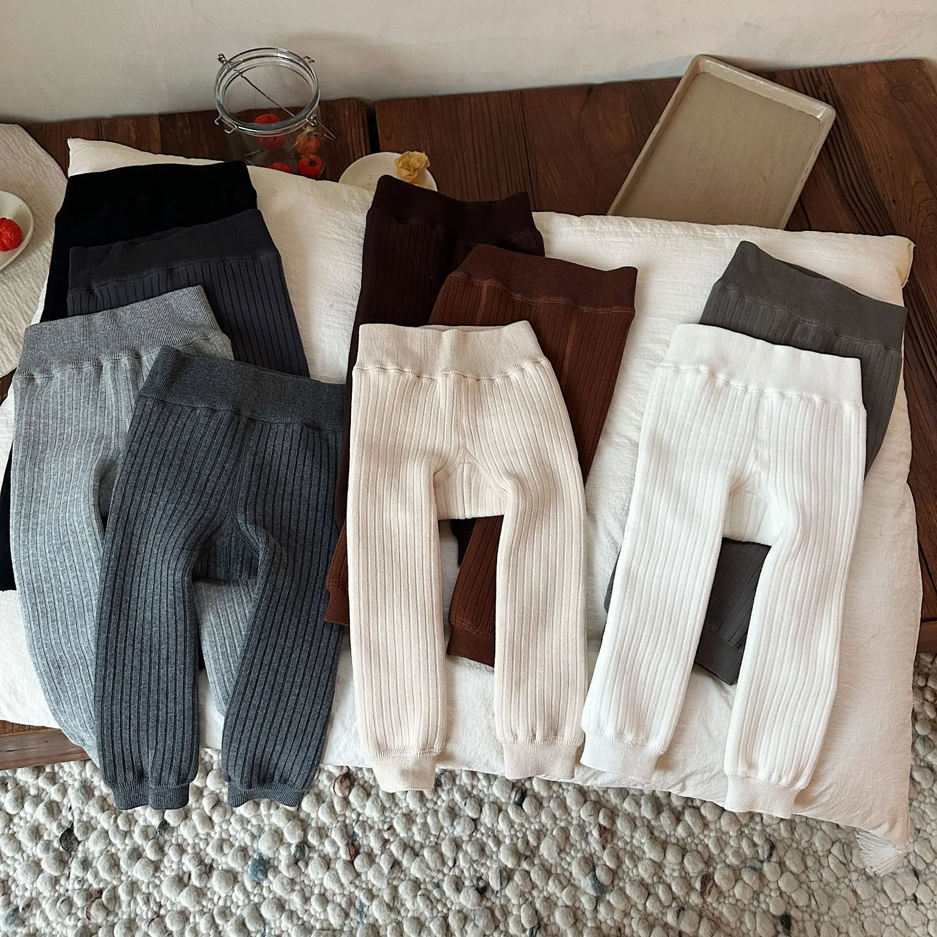 

Флисовые штаны для девочек, осень и зима 2025, новые детские интегрированные флисовые леггинсы, детские брюки на открытом воздухе