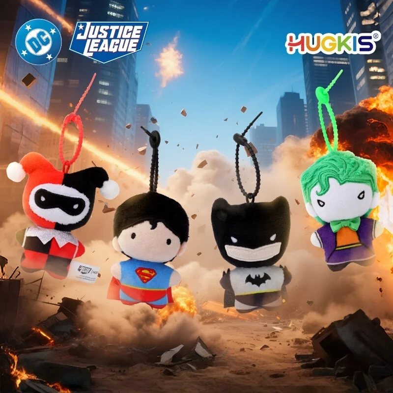 

9 см мягкий брелок DC Лига Справедливости Бэтмен Супермен Харли Квинн Джокер милые мультяшные куклы из фильмов креативные рождественские подарки