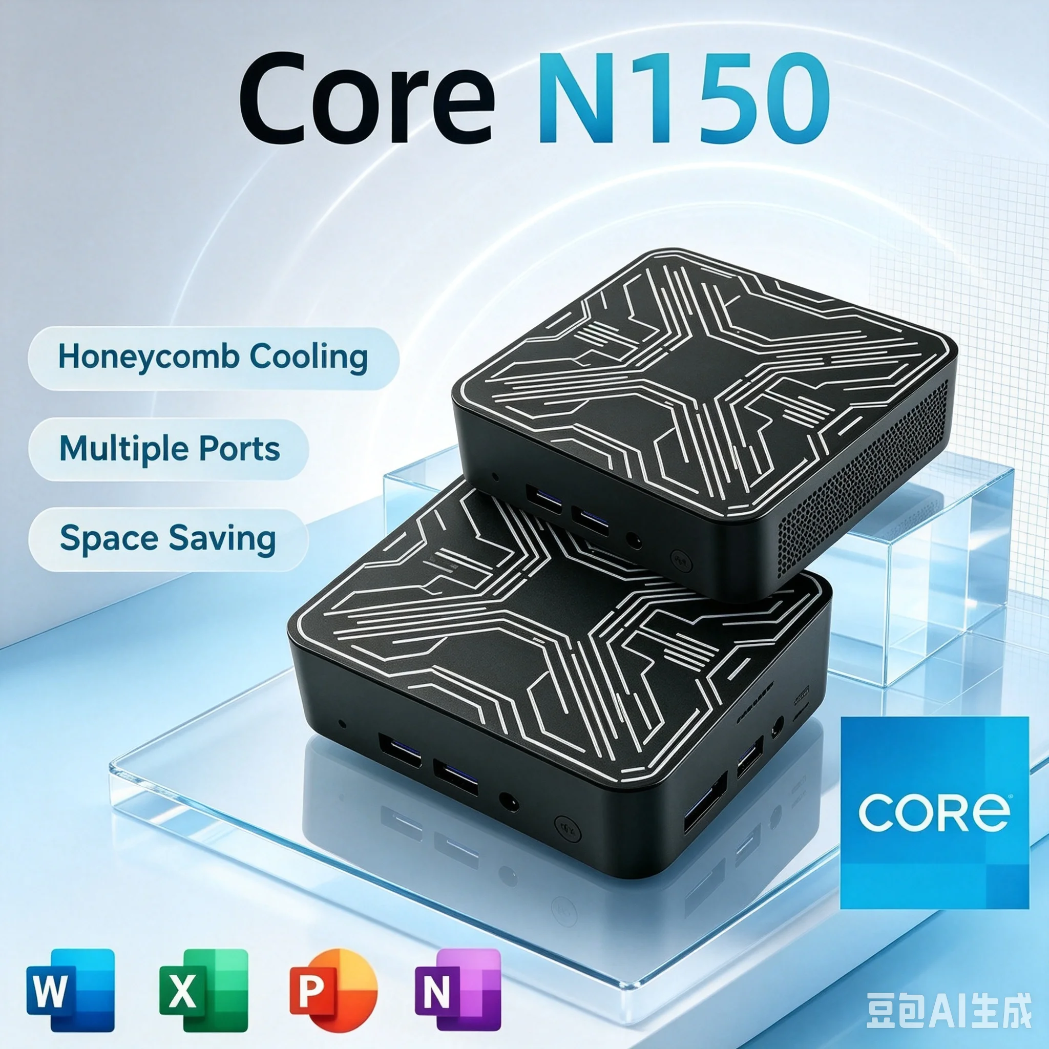 Mini PC 2026 New Intel Core N150 Portable Mini Computer 16GB RAM 512GB 1TB SSD 1000M Ethernet Gamer Gaming Desktop