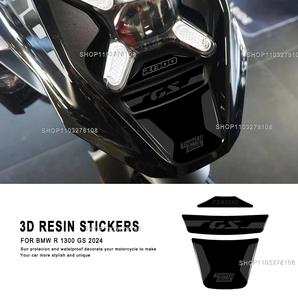 Motorcycle Accessories Front Sticker Front Mouth Cover Waterproof Anti-scratch 3D resin Sticker For BBMW R 1300 GS 2024