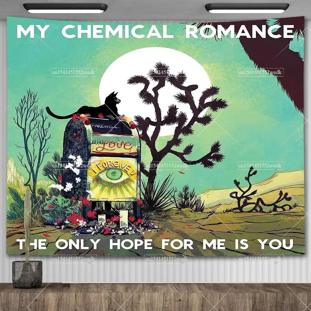 Band My Chemical Romance Tapestry Hippie Music Album Cover Posters Rock Tapestry Aesthetic Bedroom Decoration Wall Art Posters - view 5
