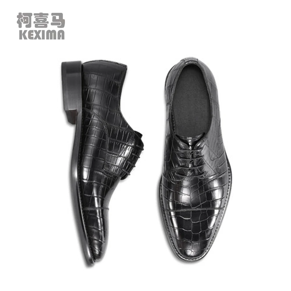 

KEXIMA cestbeau new import crocodile shoes men dress shoes male formal shoes three joint business Men's shoes