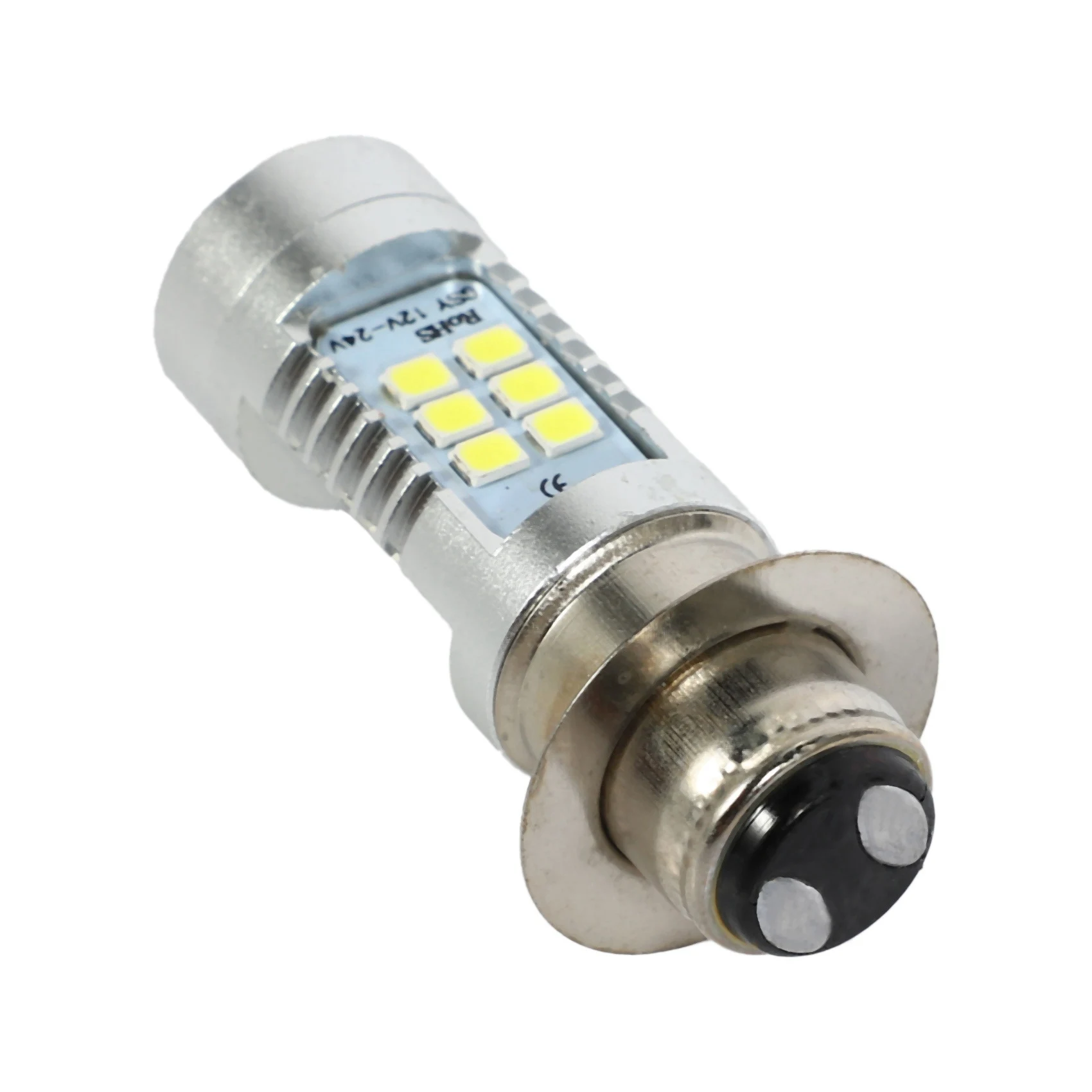 H6 Single-Claw moto 3030 21SMD Led faro anteriore lampadina 1200LM bianco 21W