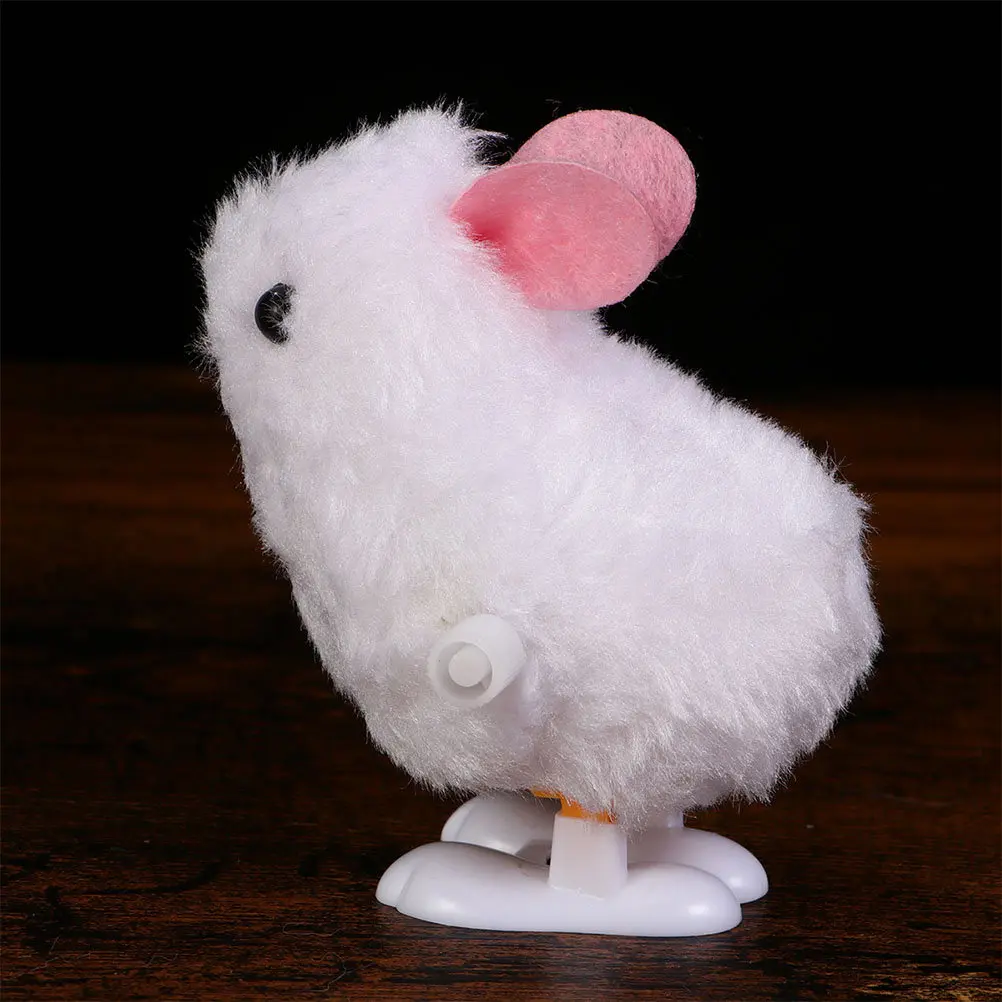 

12Pcs Wind-Up Cartoon Bunny Plaything for Kids Safe Smooth Design Enhances Coordination Parent-Child Interaction Easter Gift