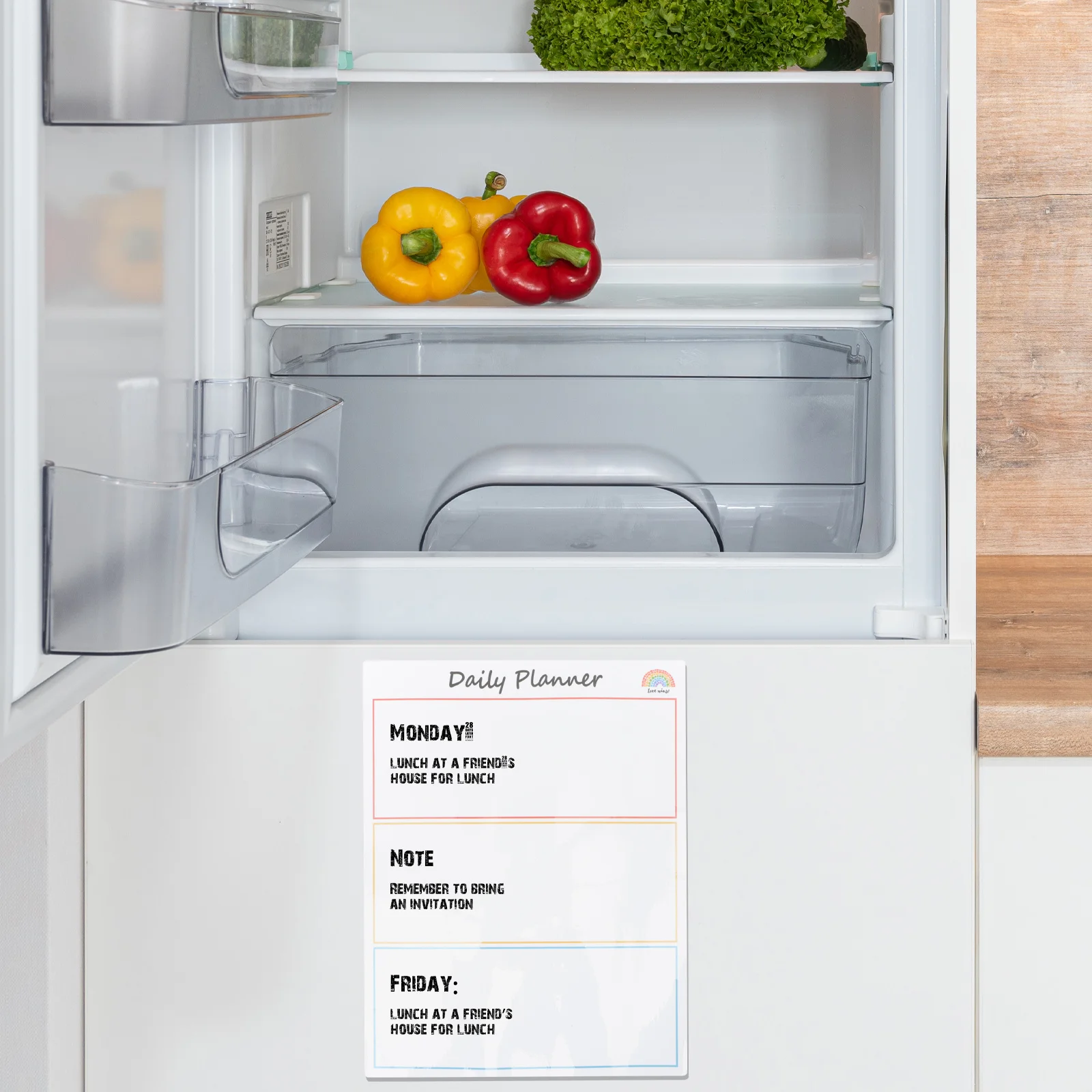 

2Pcs Magnetic Message Board Small Portable Reusable Erasable Daily Planner for Fridge Home Office School Fridge Message Board