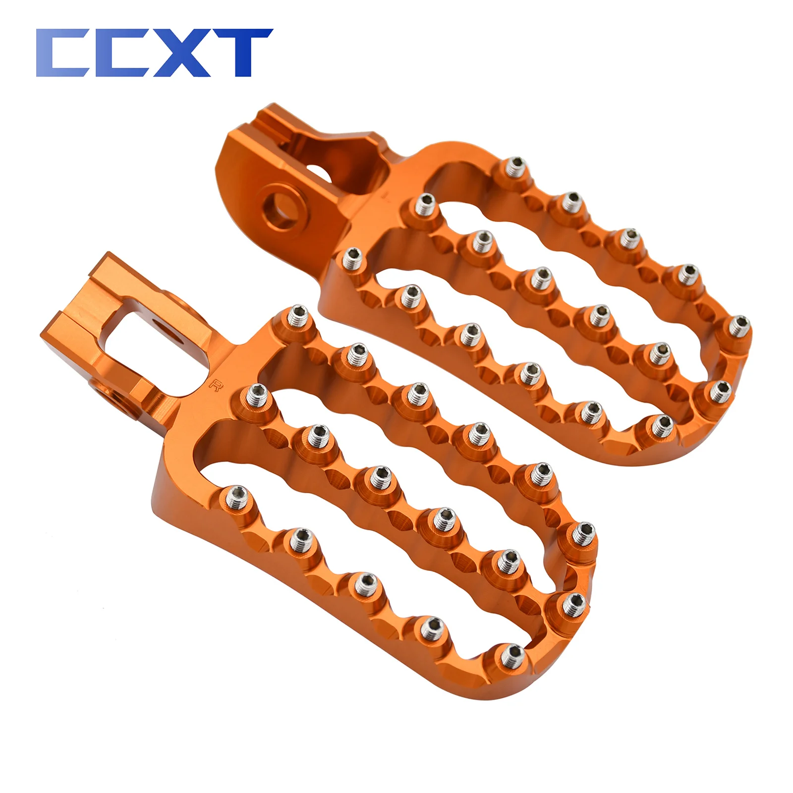 Motorcycle CNC 107mm Lengthen Footrest Footpegs Foot Pegs Pedal For KTM 125-500cc EXC EXCF SX SXF XC XCF 2017-2022 Universal