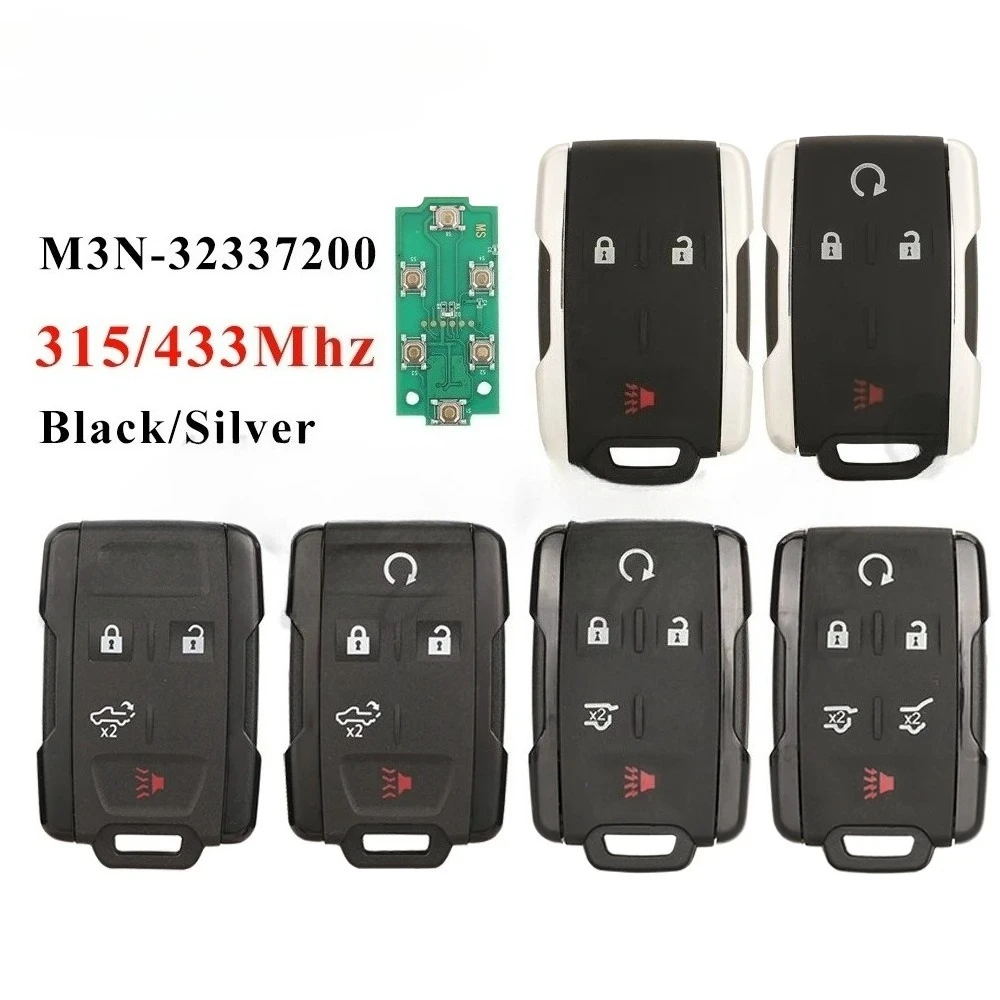 M3N-32337200 433MHz Remote Pickup Car Key untuk Chevrolet Suburban Tahoe Silverado cocok untuk GMC Canyon # 13577765 Remote Kontrol