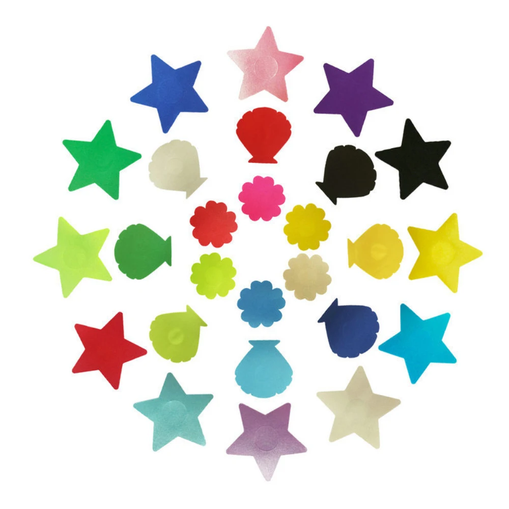 1PCS Nipple Covers Colorful Invisible Self-adhesive Disposable Star Shape Intimates Accessories Chest Stickers 1pair Breathable