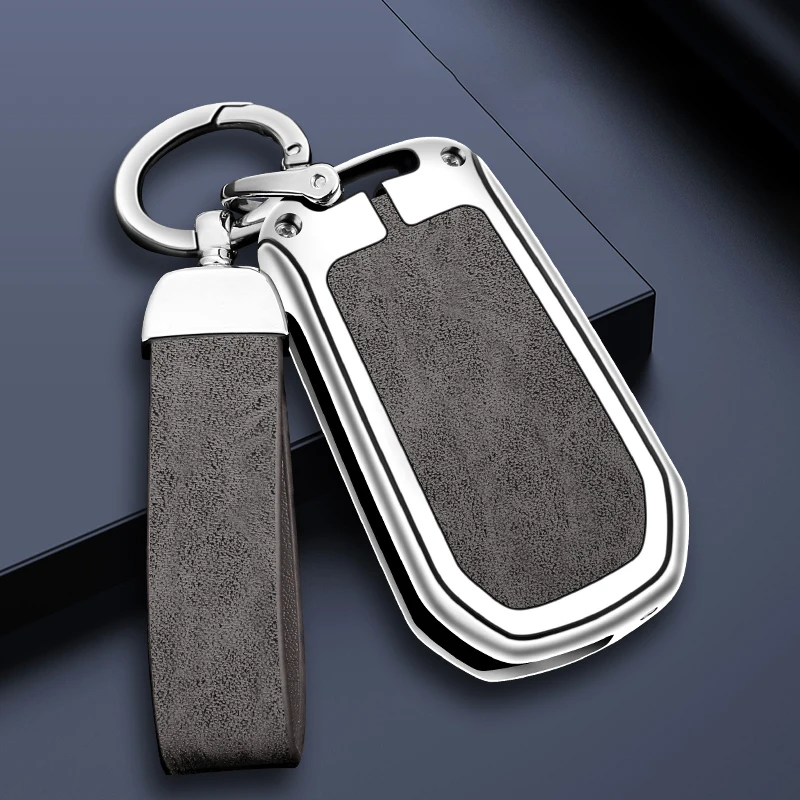 

Zinc Alloy Leather Car Key Case Cover Shell For Peugeot 208 307 308 408 508 2008 3008 4008 5008 Keyless Keychain Accessories