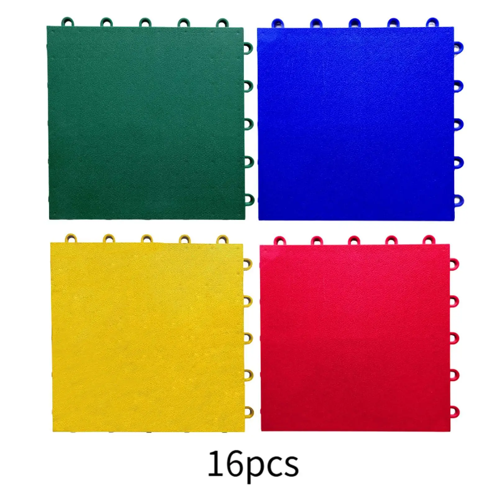 16Pcs Interlocking Tiles Portable Non Slip Supplies Accessories Puzzle Play Mats for Court Playground Skating Rink Gym Outdoor