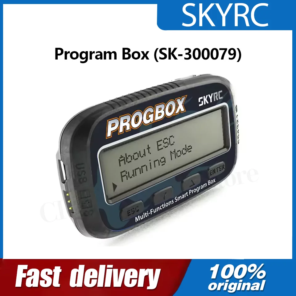 

SKYRC PROGBOX Multi-function Smart Program Box For RC Model ESC Setting Servo Motor KV/RPM Tester Battery Monitor SK-300079-01