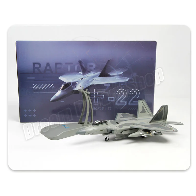 1:72 1:100 F-22 Fighter Alloy Fighter Model Toy Living Room Decoration Collection Holiday Gifts for Boy Model Aircraft Wholesale