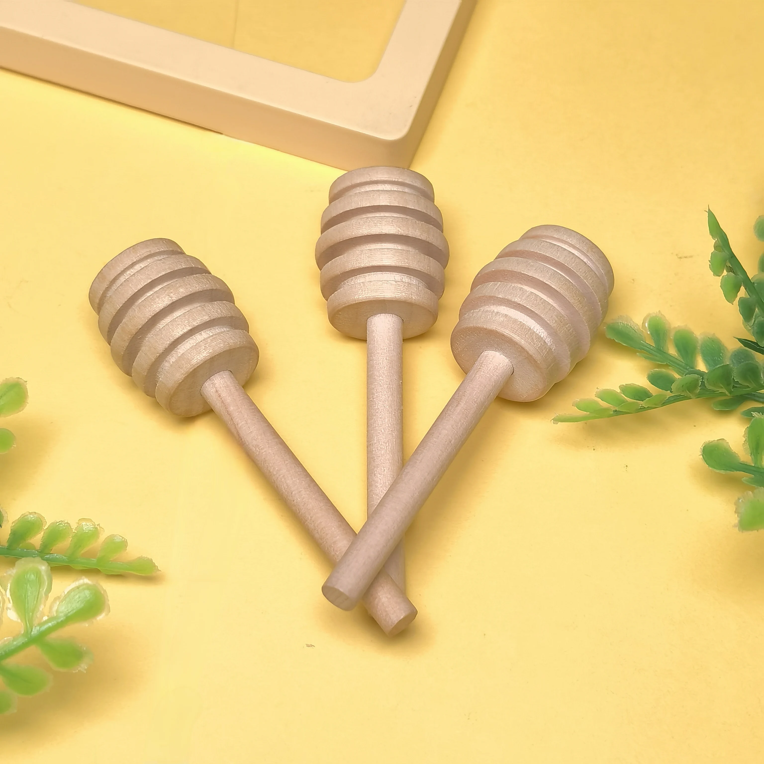 Wooden Stirrers Honey Dipper Wood Honey Spoon Stick for Honey Jar Stick Collect Dispense Milk Coffee stirring Tools