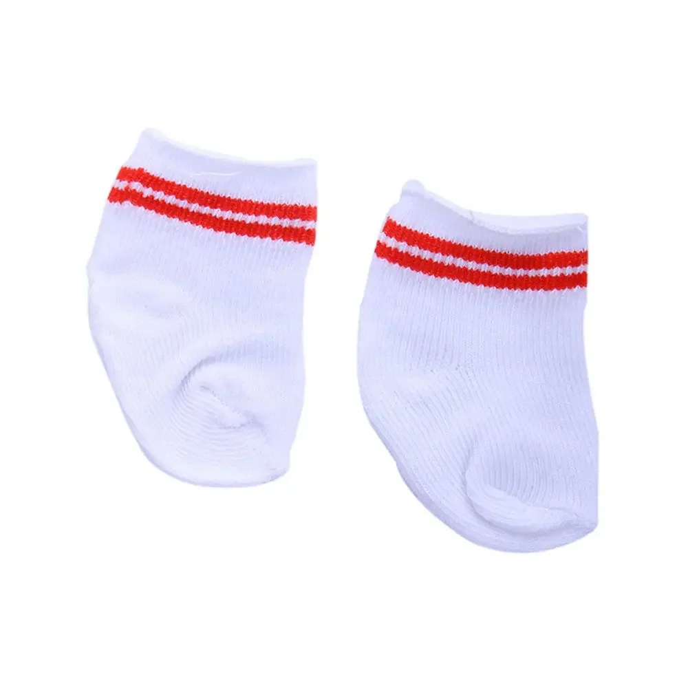 1 Paar Mädchen Geburtstagsgeschenk Spielzeug Babykleidung Spielhaus Sportstrumpf Passend für 18 Zoll/43 cm Puppenkleidung Minisocken