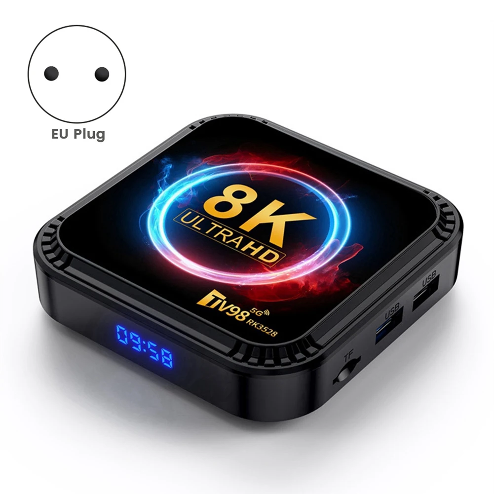 TV98 RK3528 Smart TV Box Android 13 8K HD 4G y 32G Enchufe UE