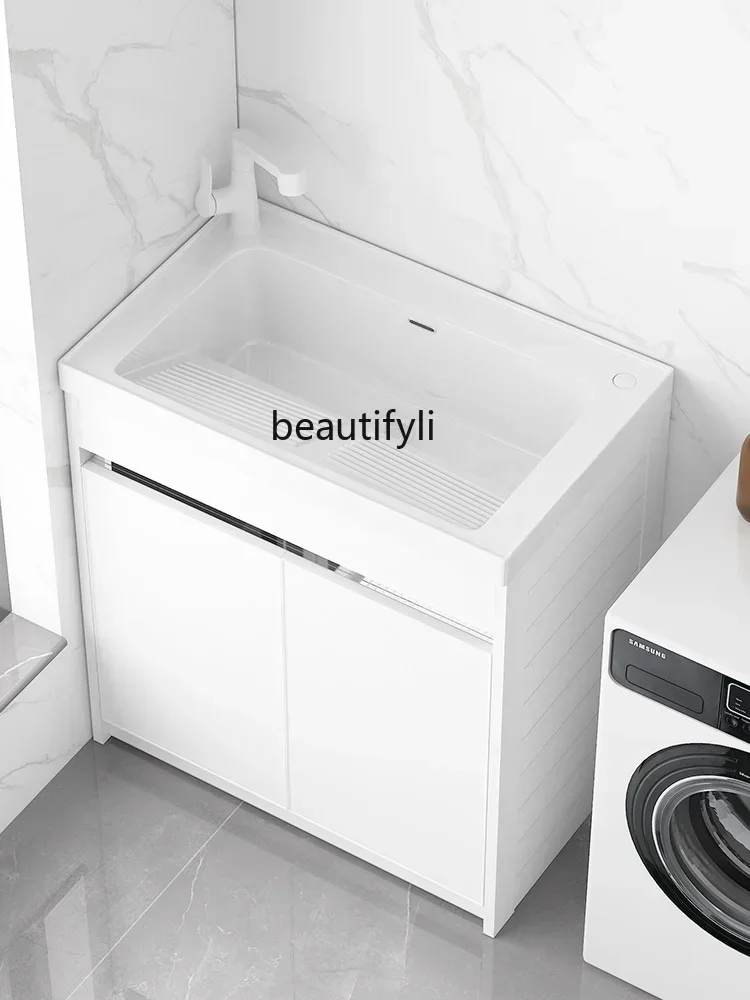 

45 Balcony Laundry Basin Wash Big Clothes Ceramic Integrated Washbasin Pool Ceramic Basin