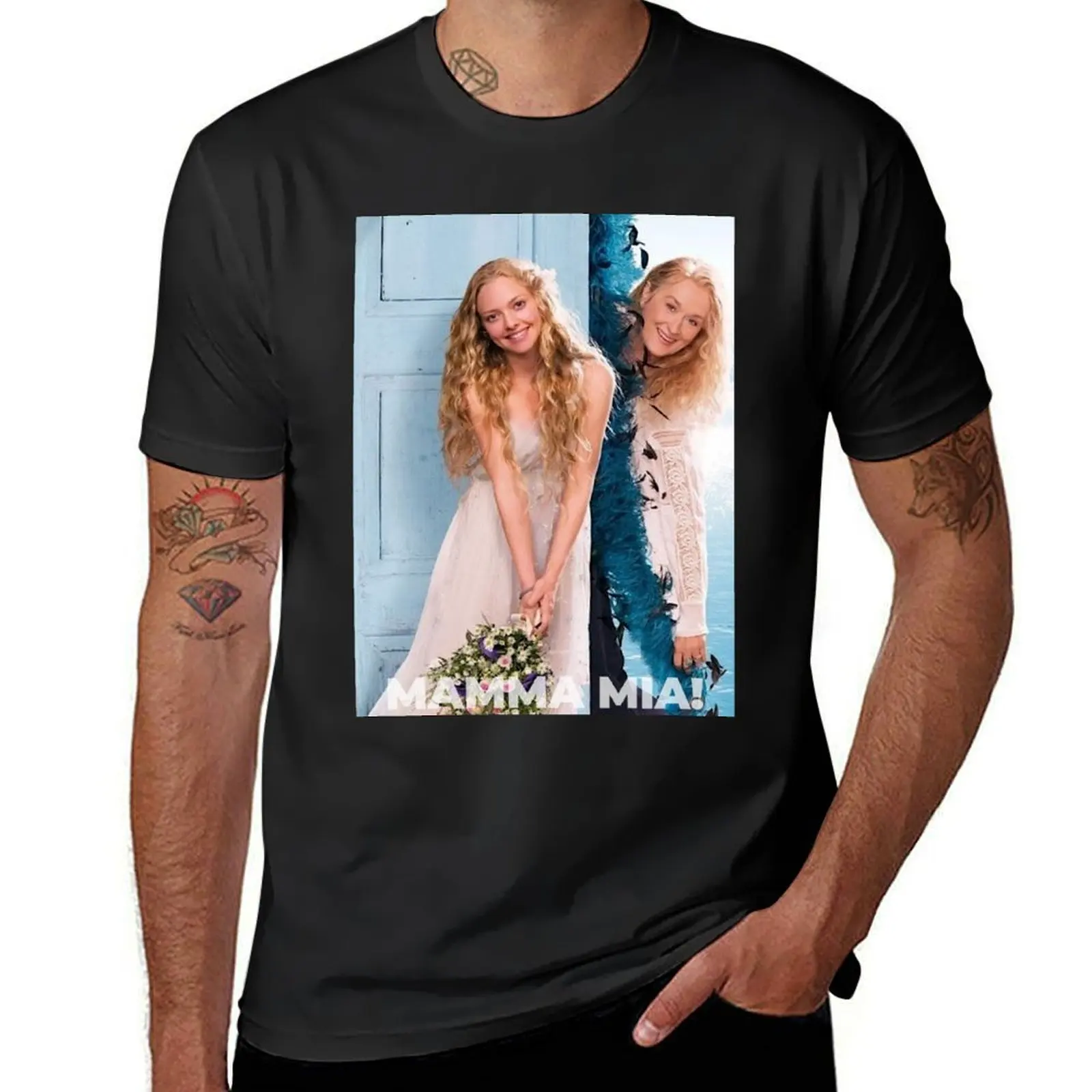 Mamma Mia alternative minimalist movie poster T-Shirt blanks summer tops t shirts men