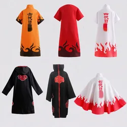 Anime Hokage Uzumaki Ninja Cosplay Costume 4th 6th Akatsuki Uchiha Tobi Obito Halloween Party Suit Cool Coat