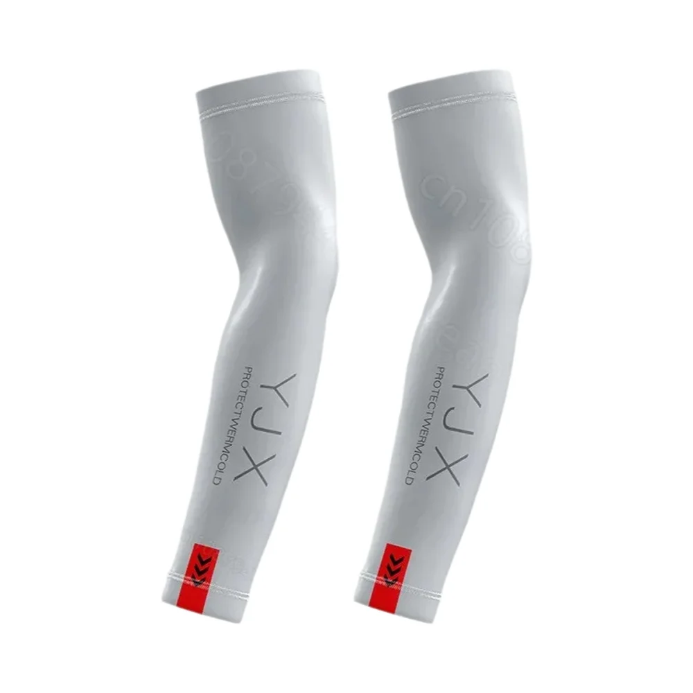 AliExpress NONE 1Pair Summer Arm Sleeves for Running Outdoor Cycling Driving Breathable Ice Silk Elastic Sun Protection Men Women Arm Cover