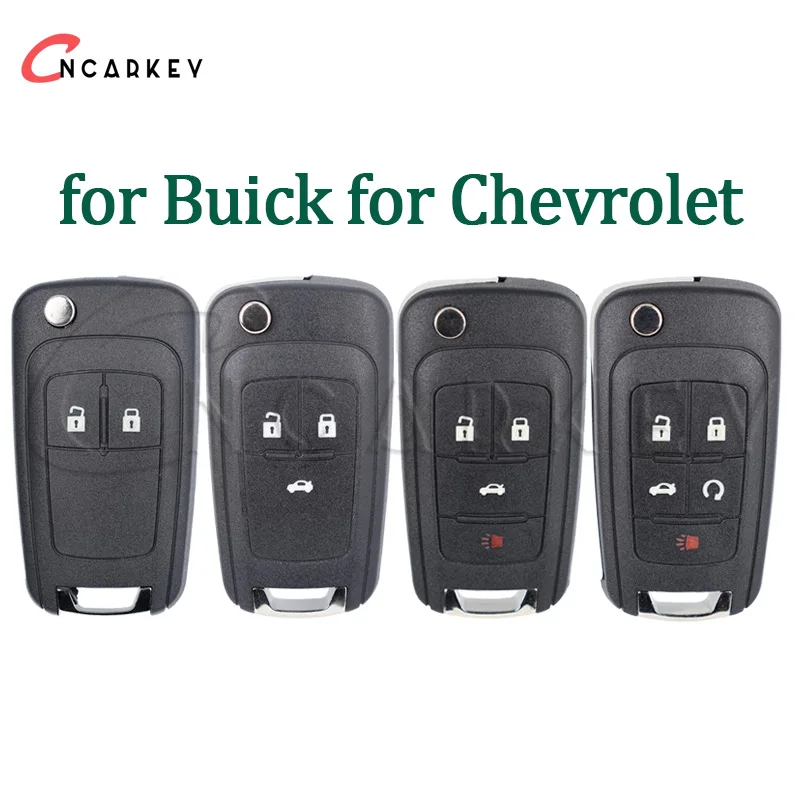 For Buick for Chevrolet Cruze Epica Lova Camaro Impala Aveo Malibu Sail Orlando Trax Spark Remote Key Shell 2345Buttons Key Case