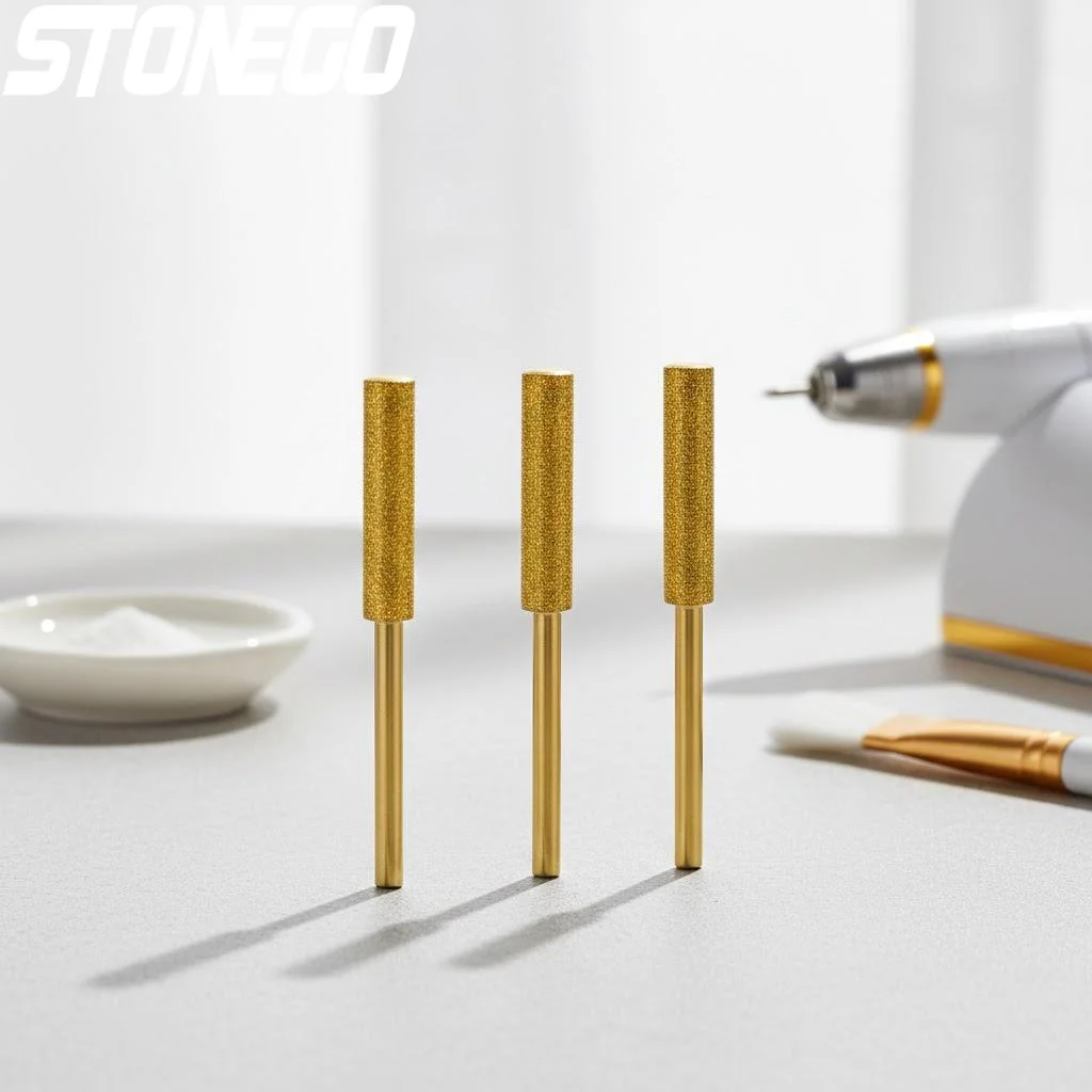 3/6Pcs Diamond Burr Set Cylindrical Chainsaw Sharpening Grinding Tools High Performance Durable Carving Accessories