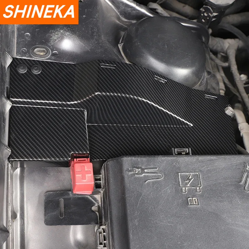 SHINEKA ABS Car Front Engine Hood Wire Dust Decoration Cover Trim For Dodge Charger 2011+/Challenger 2015+ Interior Accessories