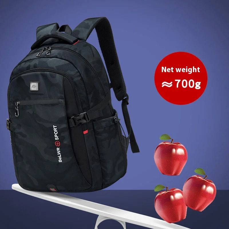 Backpack Primary School Middle School Students High School Bags Large Capacity Ultra-light Load Reduction Outdoor Travel Busines