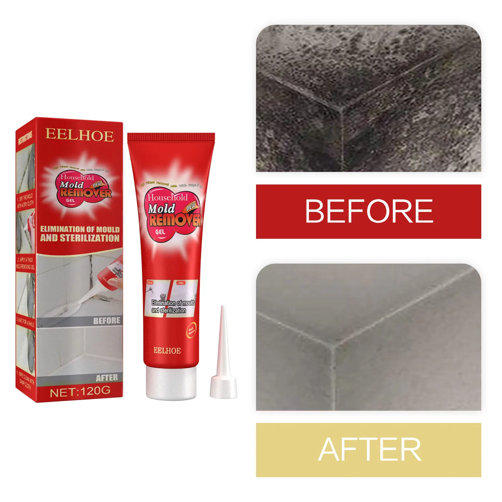 

Mildew Removal Gel Ceramic Tile Mildew Cleaner Washing Machine Mould Remover Wall Mold Prevention Gap Spot Clean Mould Caulk Gel