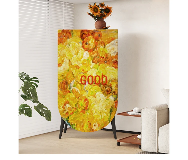 Nordic Light Luxury soggiorno ingresso armadio di stoccaggio moderno e minimalista camera da letto doppia porta armadio in legno massello mobili