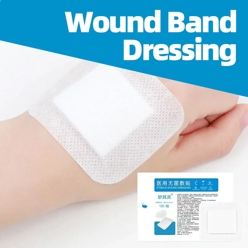 10cm*10cm Wound Band Dressing Hypoallergenic Non-woven Medical Adhesive Band Aid Bandage Large Wound First Aid Sterile