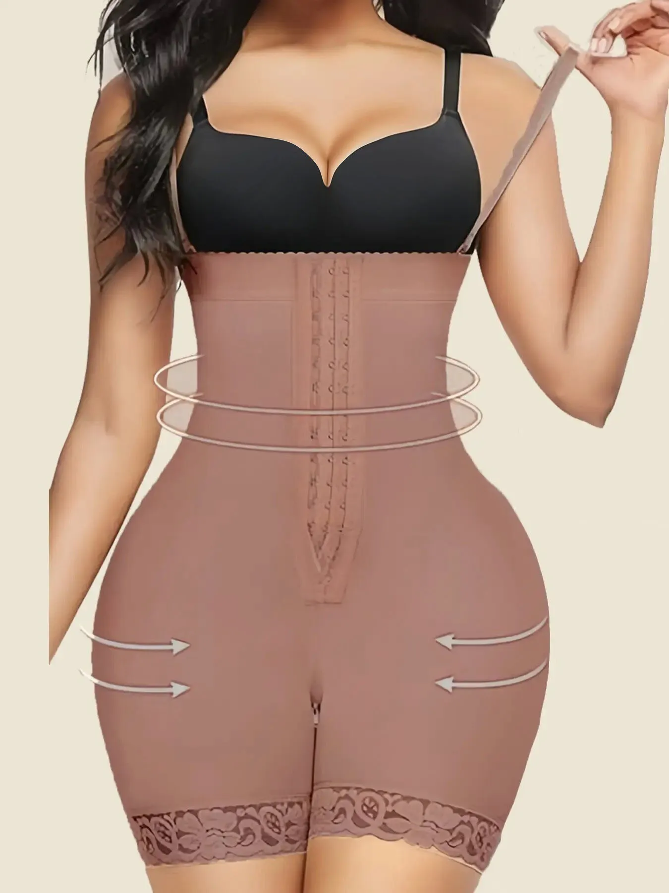 Faja FeelinGirl Shapewear For Women Tummy Control Fajas Post Surgery Compression Body Shaper With Open Crotch