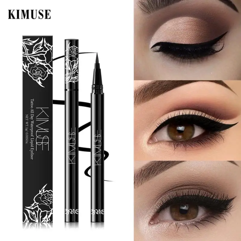 Liquid Eyeliner Pen Quick-drying Long-lasting Waterproof Sweat-proof Non-smudge Black Eyeliner Pen Korea Cosmetic Beauty Makeup