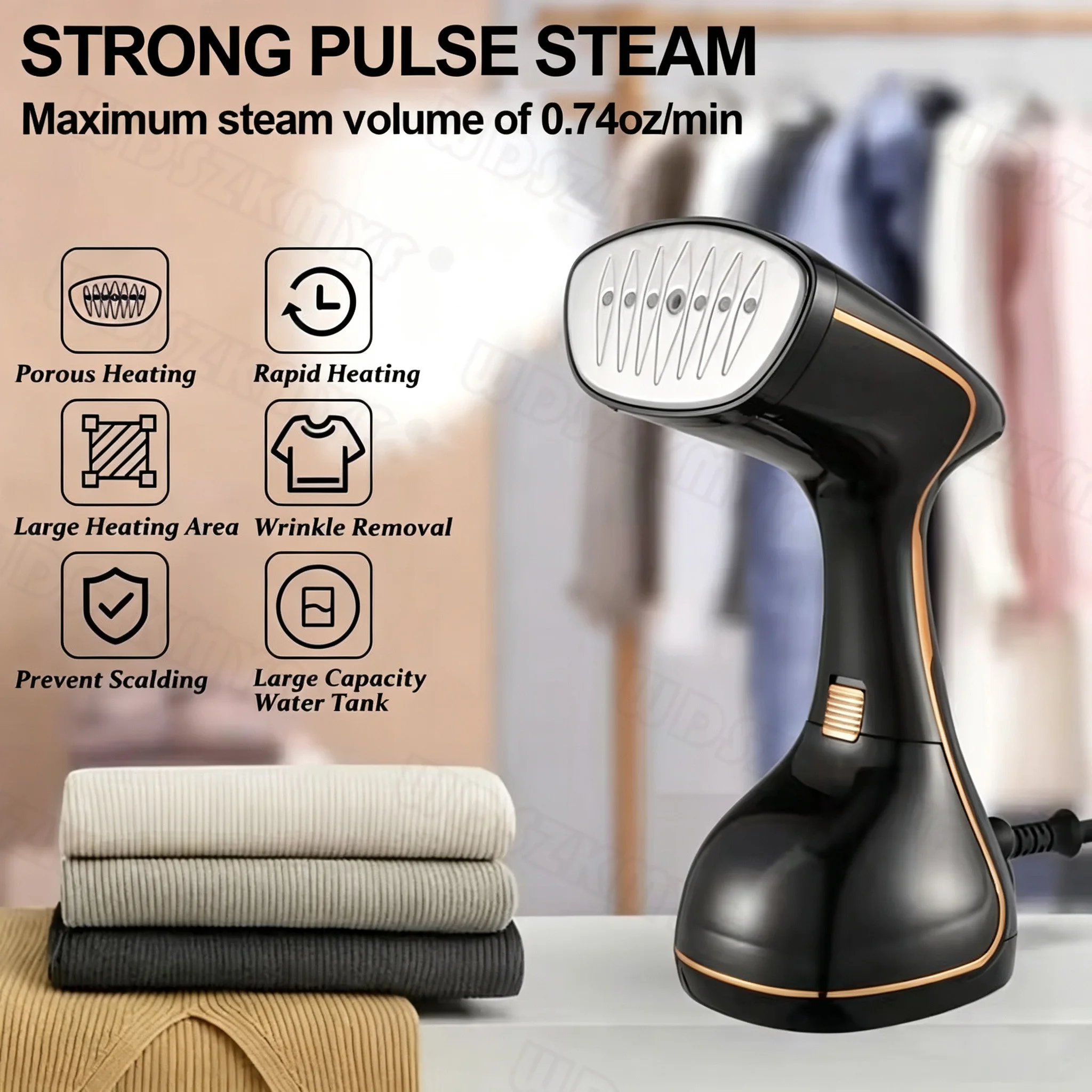 Handheld Steam Hanging Iron 20 Seconds Fast Preheat EU/US Multifunctional 1780W Portable Home Small Fabric Clothes Steamer