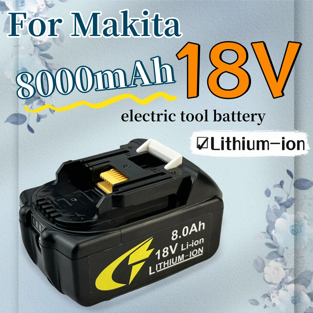 

For Makita 18V 8000mAh Rechargeable Battery with LED For Makita Power Tools Replacement BL1830 BL1830B BL1840 BL1850 BL1850B