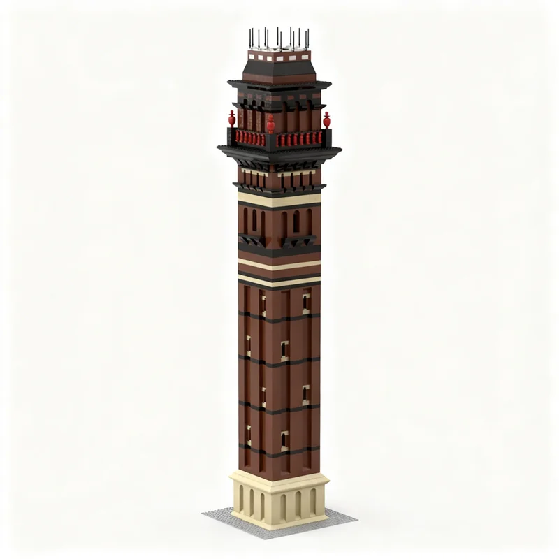 3152pcs MOC India Mill Chimney In Darwen Lancashire Factory Model Building Blocks Christmas Gift Toy Construction Display Brick