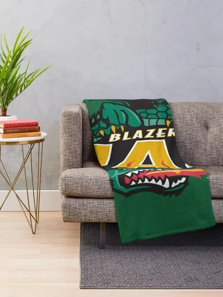 uab blazers Throw Blanket For Decorative Sofa Hairy Bed Fashionable Polar Blankets