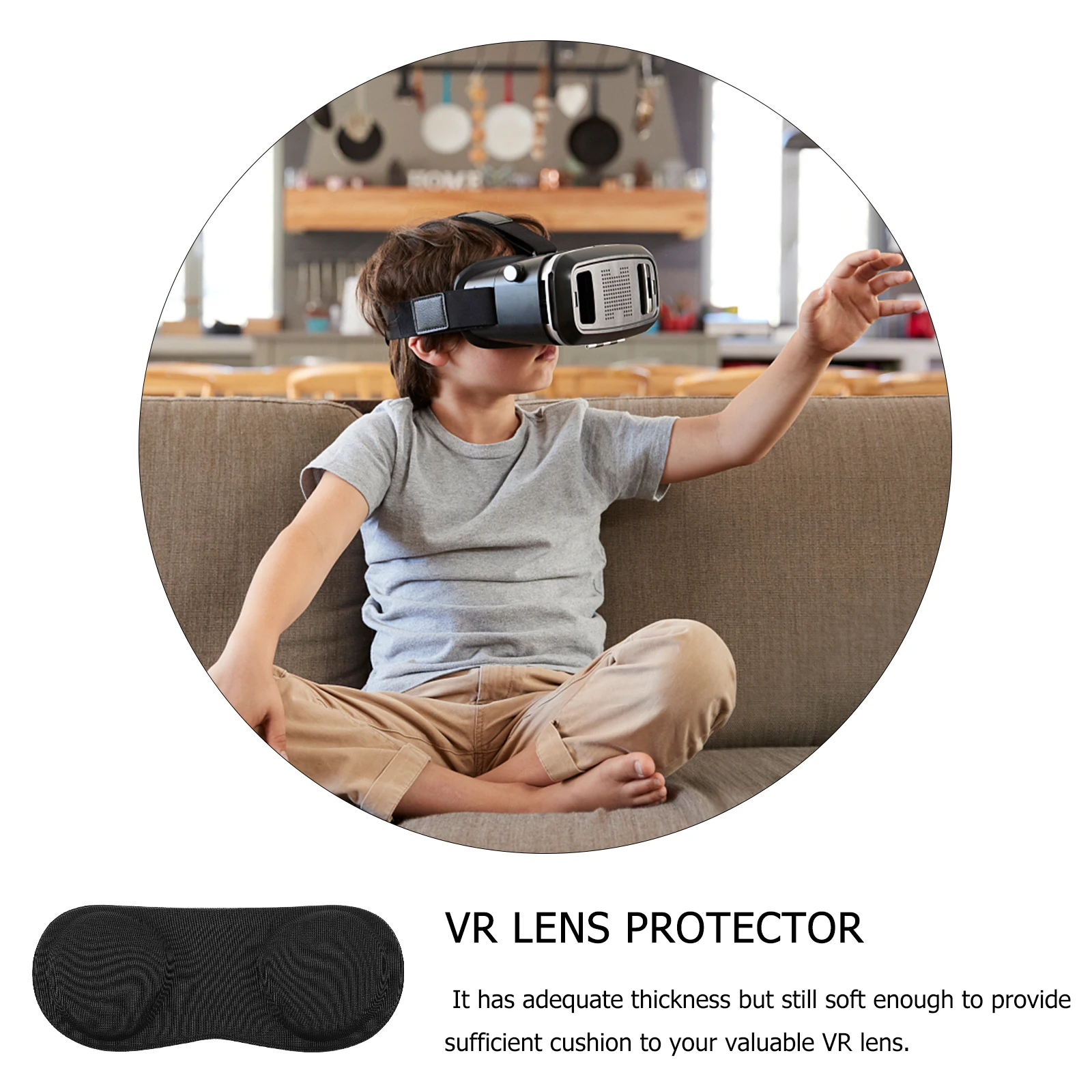 

Vr Lens Protector Cover Black High-Quality Scratch Proof Protective Cap for Questvr Lightweight Impact Resistant