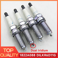 4pcs/lots 1822A088 DILKR6D11G 95264 Iridium Spark Plug For Mitsubishi 2011-2014 RVR 2.0L L4 DILKR6D-11G IXUH20I Ignition Plugs