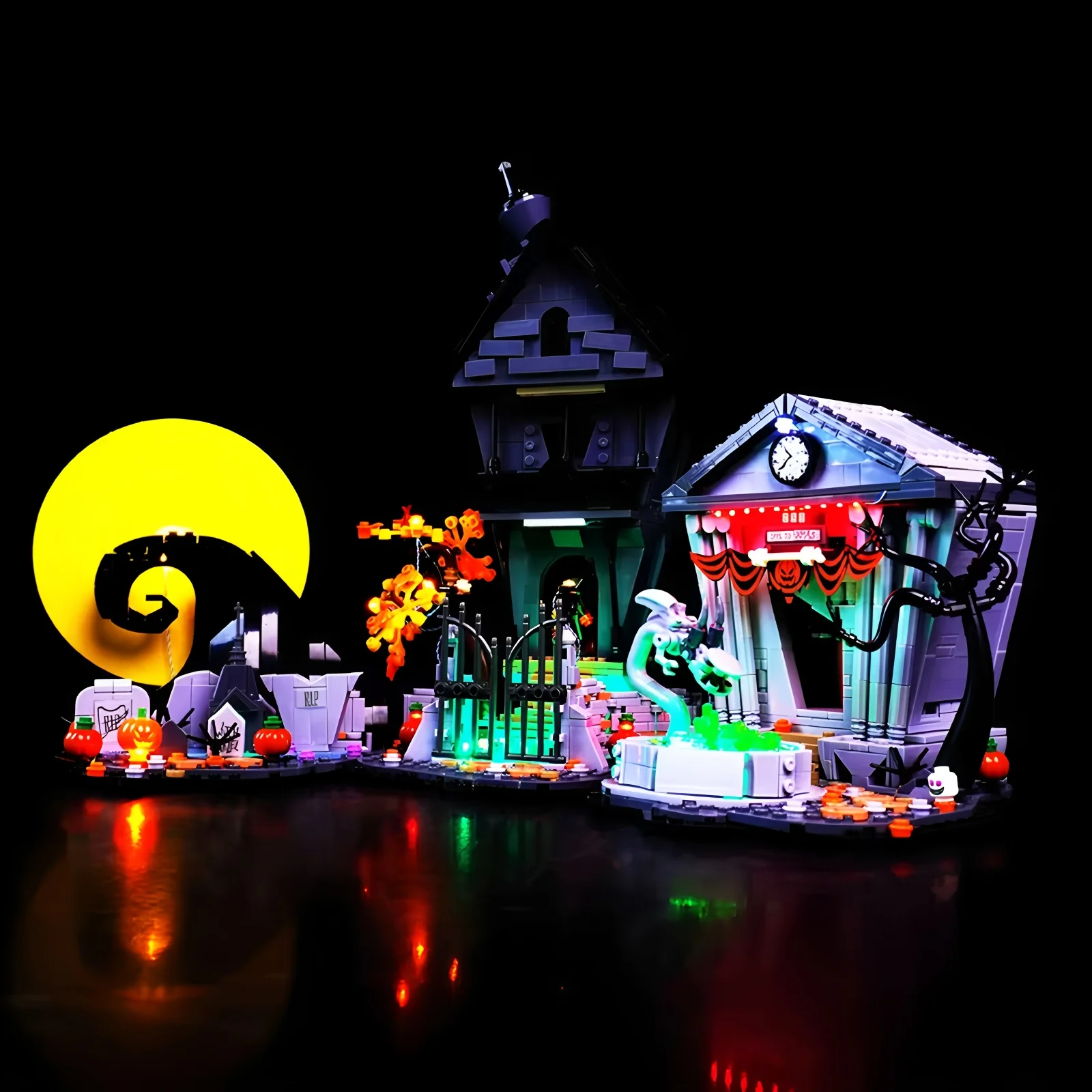 ชุดไฟ LED DIY สำหรับเลโก้ 21351 คืนคริสต์มาสสยองขวัญ (เฉพาะไฟ LED โดยไม่มีโมเดลบล็อก)