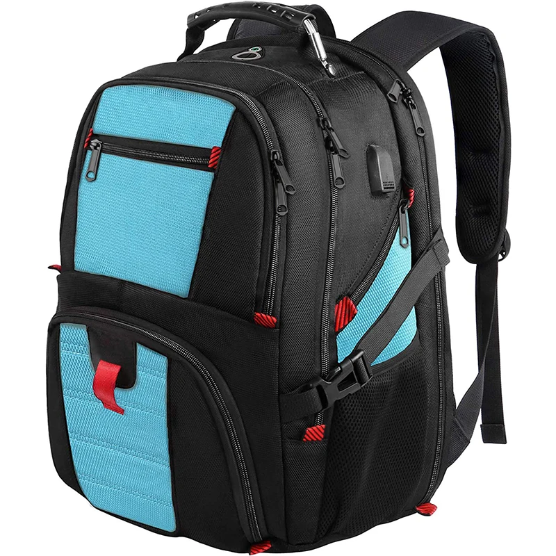 

Bestselling Computer Backpack Large Capacity Multifunctional USB Backpacks Business Laptop Travel Black Blue Bag Male Dropshippi