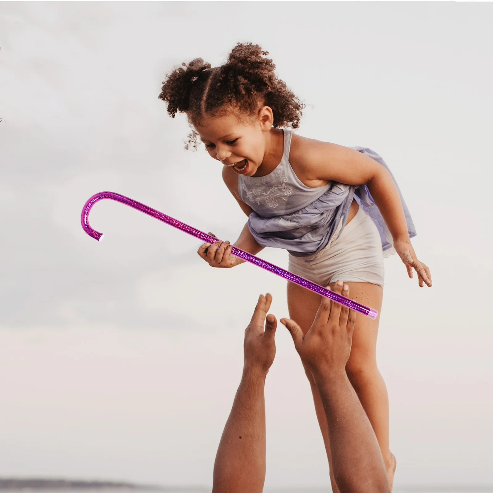 Kids Jazz Dance Cane 5PCS Colorful PVC Crutch Prop for Children Belly Dance Cosplay Costume Halloween Party Stage Accessory