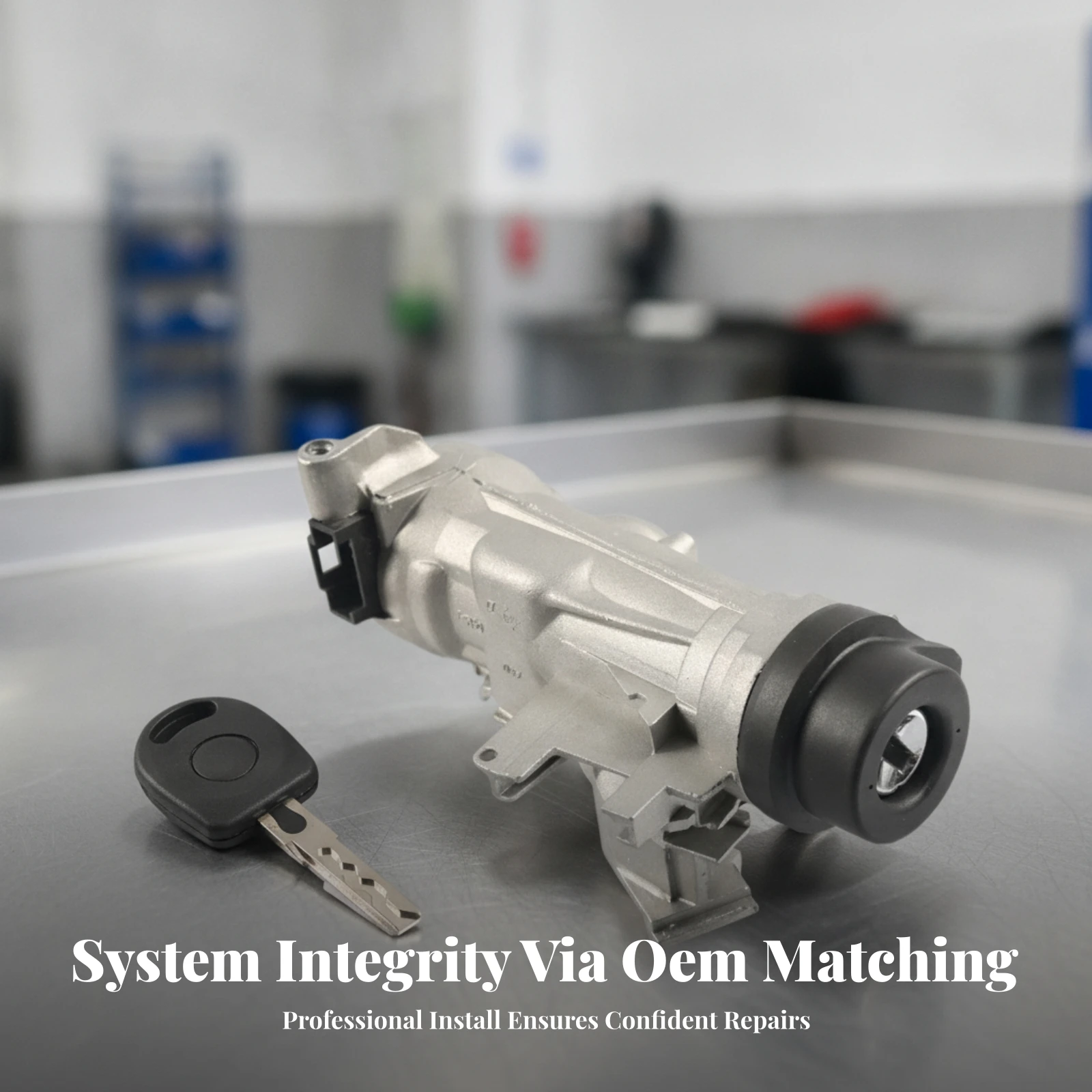 Ignition Lock Cylinder with Key High-Quality Ignition Switch Lock Cylinder with Key Car Part Aluminum Hardware Long-Lasting