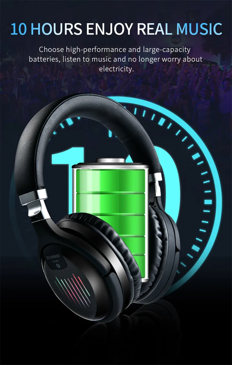 Shoumi Drahtlose Kopfhörer Günstiges Bluetooth-TV-Headset mit Bluetooth-Adapter Fernseh-Kopfhörer für TV-Computer-Adapterhelm – Detail 16