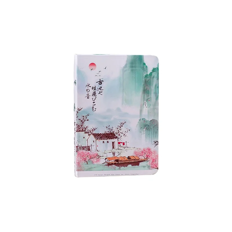 Ancient style landscape Chinese style hand account book color page illustration notebook journal notebook student A5 diary