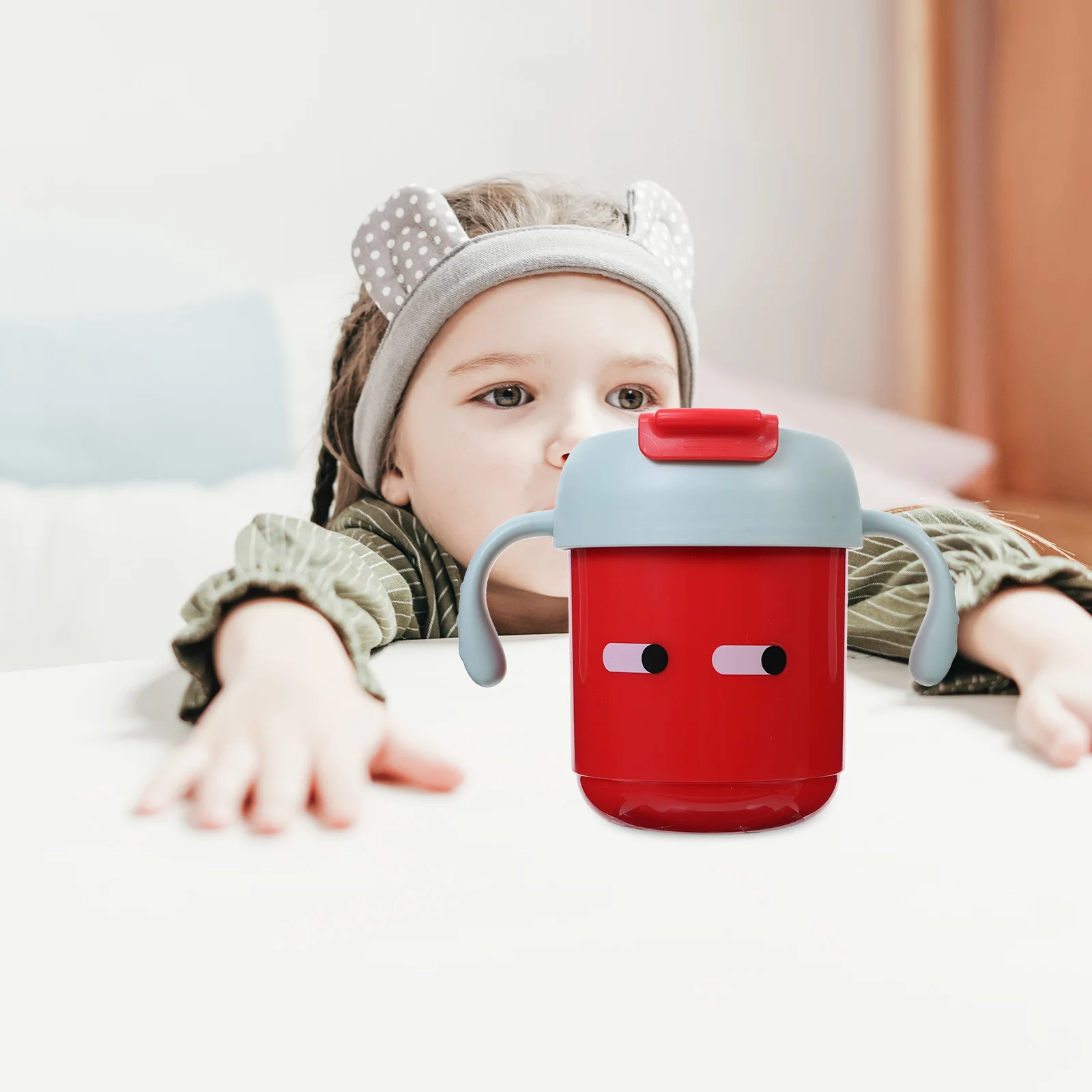 

1pcs Stainless Steel Anti-Fall Sippy Cup Cartoon Insulated Training Drinking Bottle For Toddlers Kids Baby Shower Gift