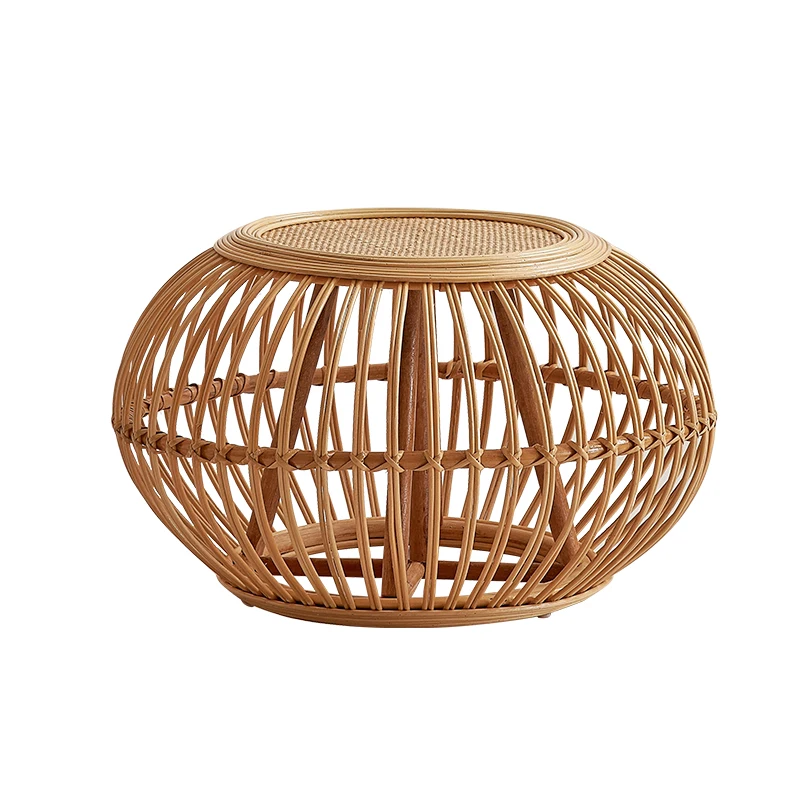 Pqf Natural Style Hand-Woven Rattan Tea Table B & B Style