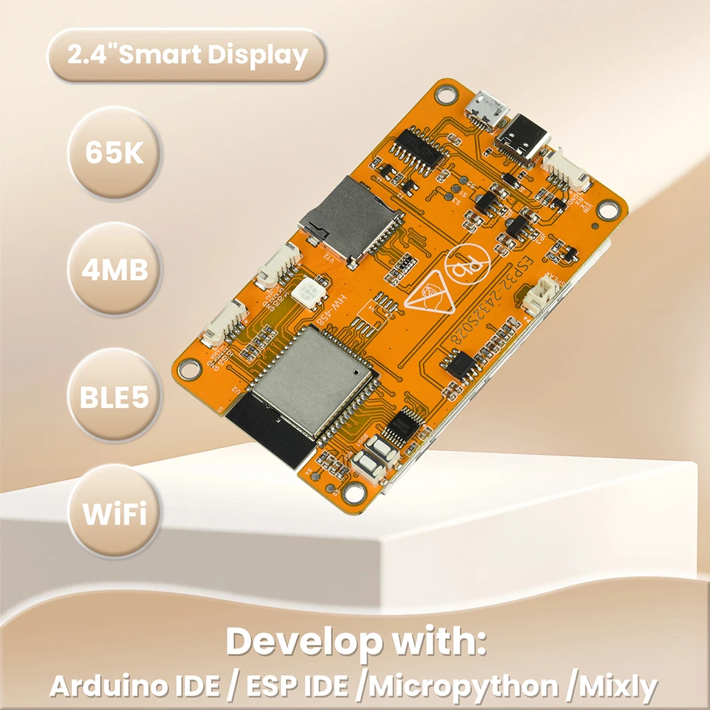 ESP32 2.8 inch TFT Touch Display Board ILI9341 320x240 Dual Core 240MHz WiFi Bluetooth TF Card for HMI IoT