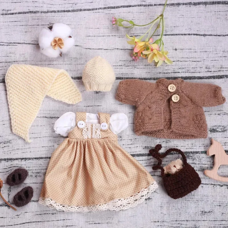 

New Waldorf Dolls Clothes Mini For 26CM doll Cute dress Sweaters Interchangeable Toys Birthday Gifts 9 styles