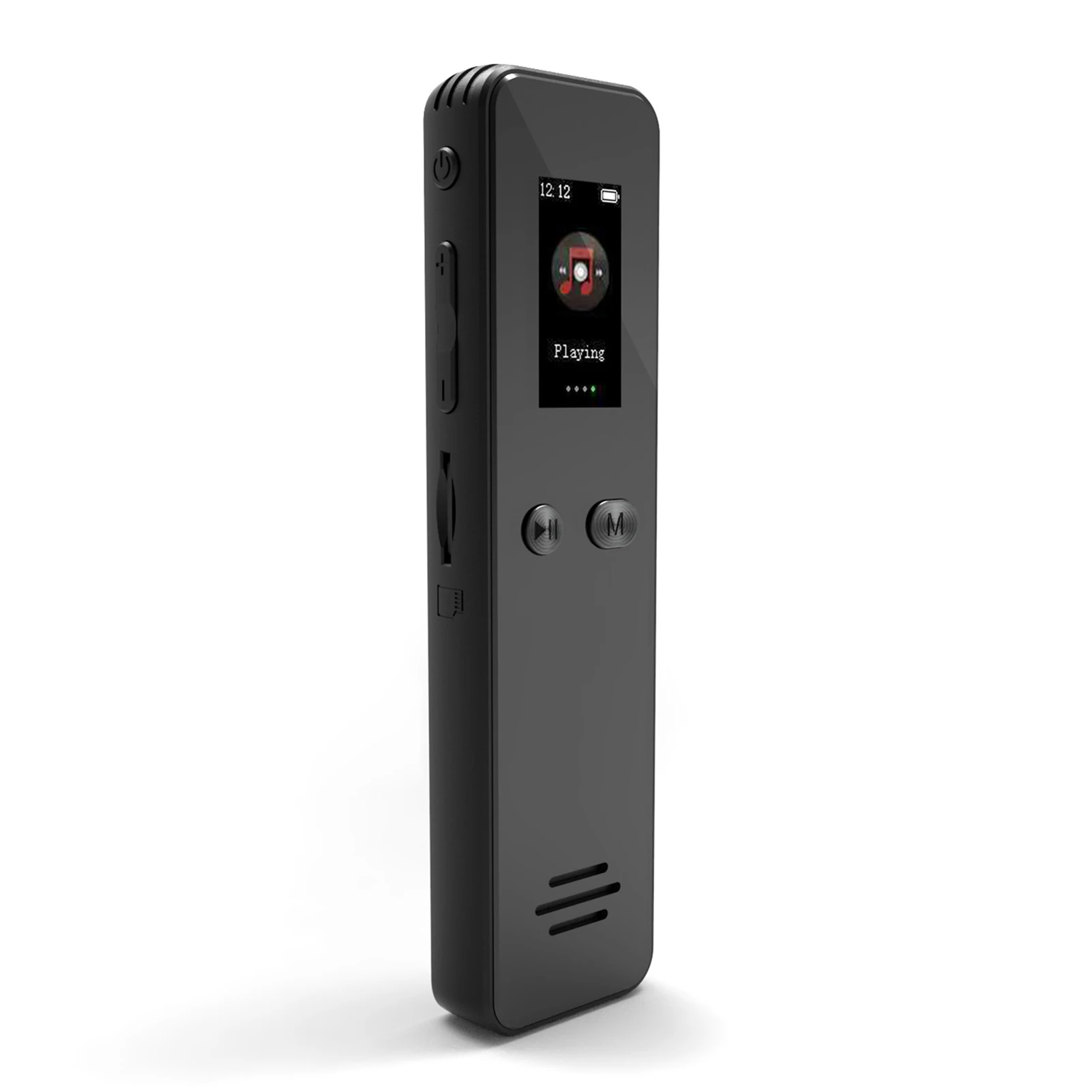 Smart Voice Recorder with 64GB Memory 1536kbps Recording TFT Screen Built in Speaker Password Protection 18H Battery Life